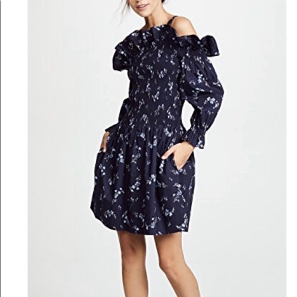 NWT Rebecca Taylor Off the Shoulder Francine Dress